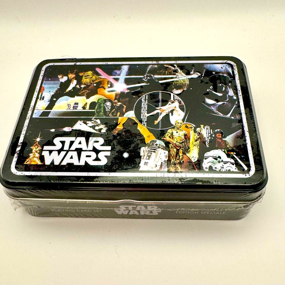 Brand New Star Wars Collectible Tin Box With Two Sets Of Playing Cards